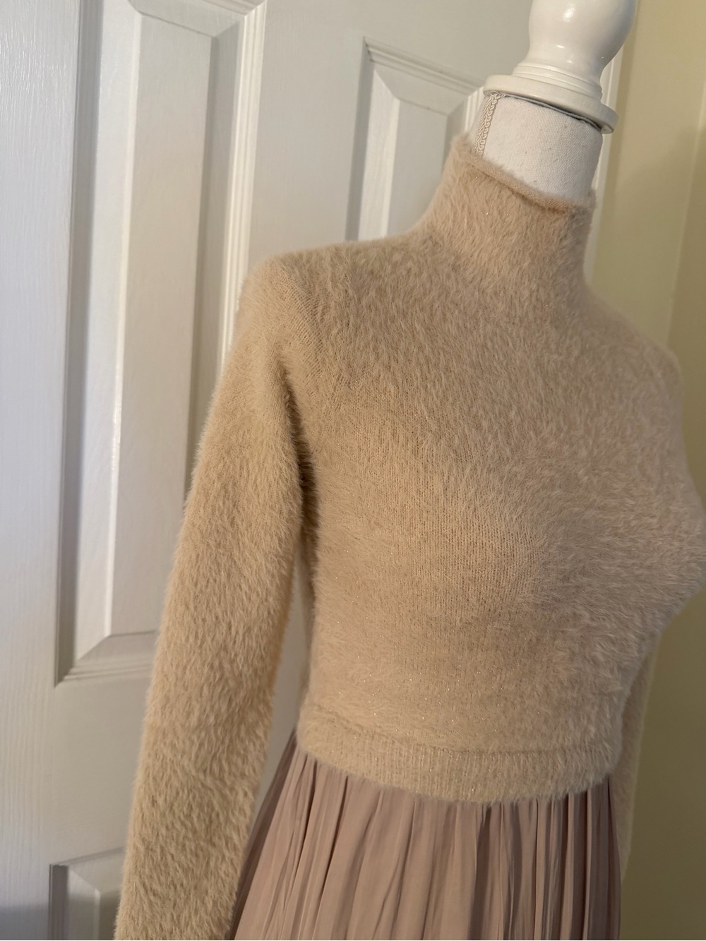 Anthropologie The Thea Long Sleeve Eyelash Twofer Sweater Dress NWT! - Picture 10 of 14